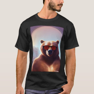Bear Bear Sunglasses Wildlife Animals Zoo Forest T-Shirt