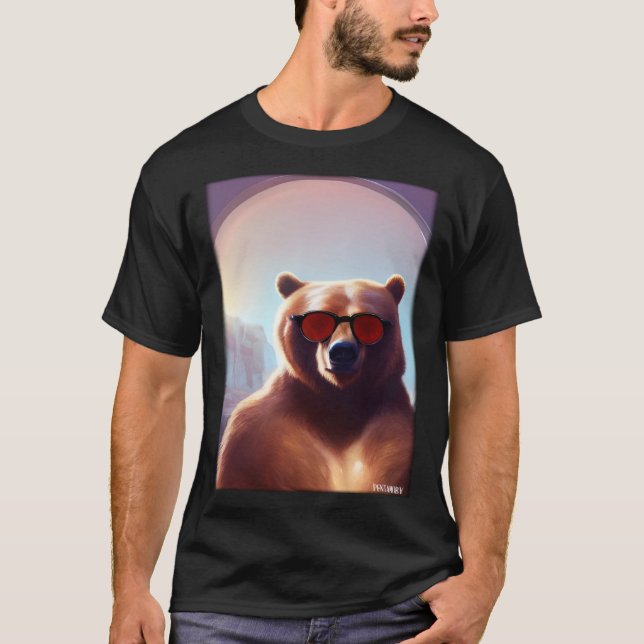 Bear Bear Sunglasses Wildlife Animals Zoo Forest T-Shirt (Front)