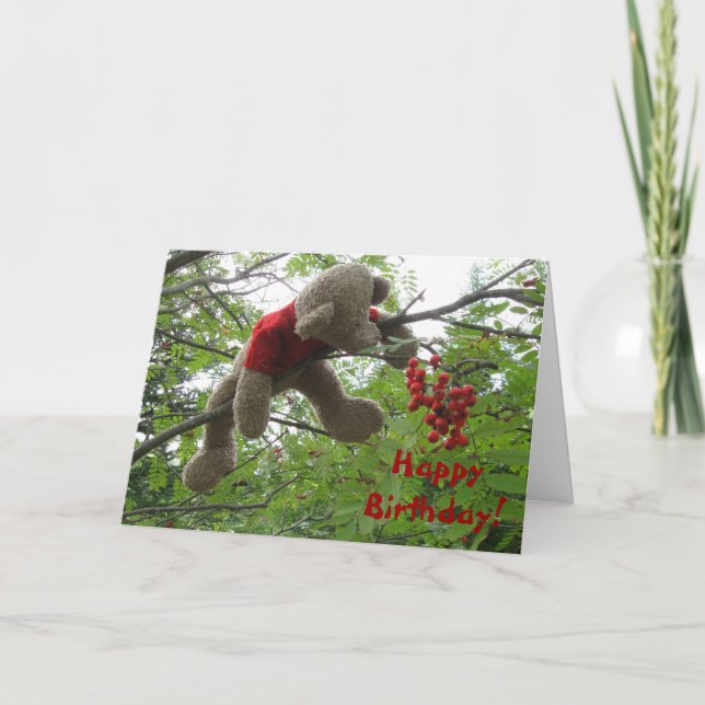 Bear Berries, Happy Birthday! Card (Front)