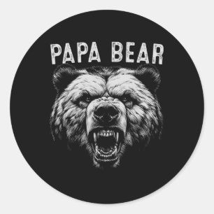 Bear Best Idea Fathers Day Funny Bear Gifts For Me Classic Round Sticker