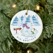 Bear Big Brother Christmas Ornament