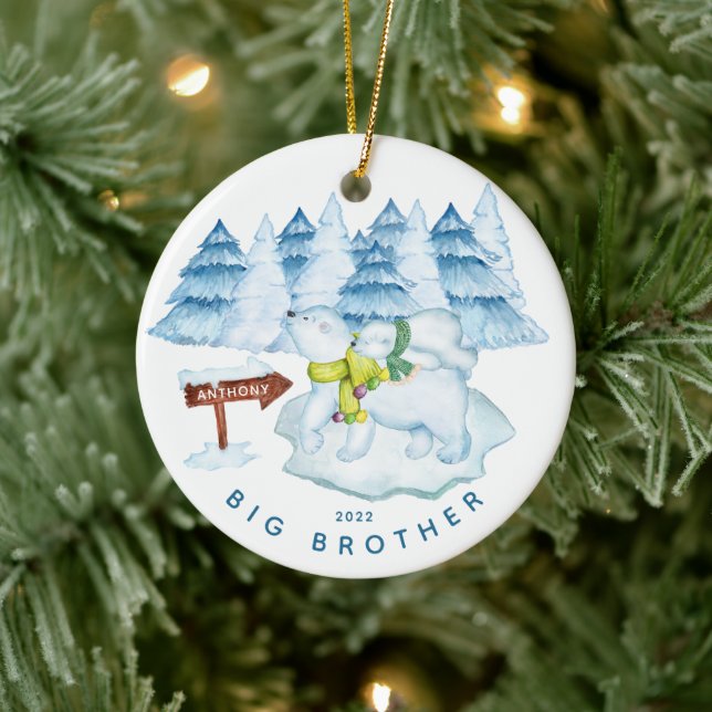 Bear Big Brother Christmas Ornament (Tree)