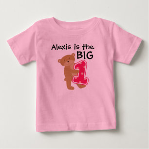 Bear Big One Customisable Birthday T-shirt