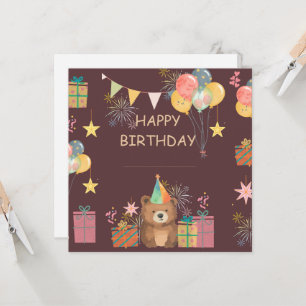 Bear Birthday Card