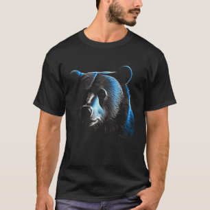 Bear Blue - Art Wild Animal Forest Animals Bear T-Shirt