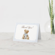Bear Blue Boy Baby Shower 