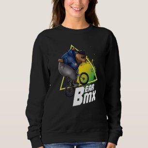 Bear Bmx Extreme Cycling Stunts Bicycle Cyclist Bm Sweatshirt