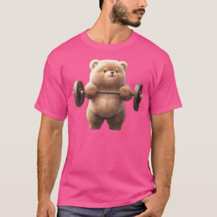 Bear Bodybuilder Weight Lifting Gym Workout Sports T-Shirt