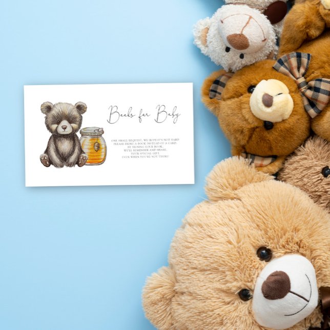 Bear books for baby ticket enclosure card (Creator Uploaded)