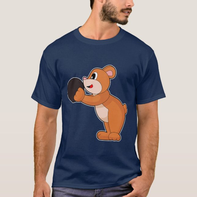 Bear Bowling Bowling ball T-Shirt (Front)
