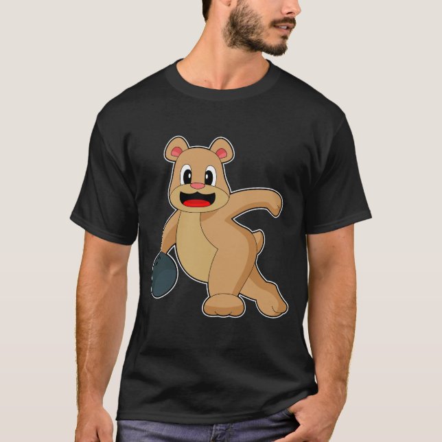Bear Bowling Bowling ball T-Shirt (Front)