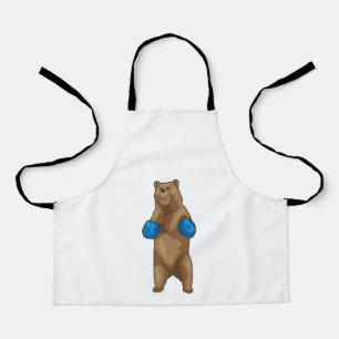 Bear Boxer Boxing gloves Apron