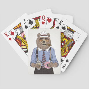Bear Breakfast Playing Cards