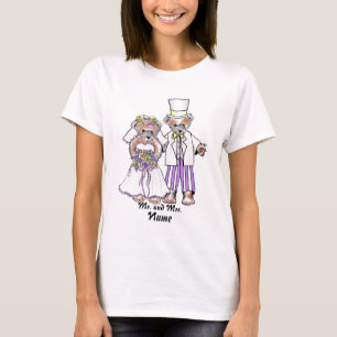 Bear Bride And Groom custom wedding T-Shirt