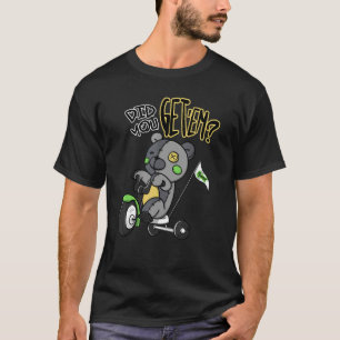 Bear Broken Heart Dripping Retro Green Bean 5s Mat T-Shirt