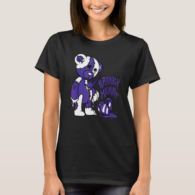 Bear Broken Heart  Loves 5s Matching T-Shirt (Front)