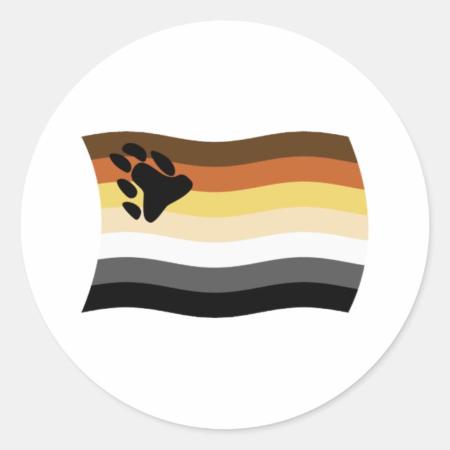 Bear Brotherhood Flag Sticker (Front)
