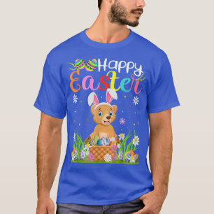 Bear Bunny Egg Hunting Funny Bear Happy Easter T-Shirt