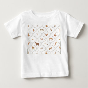 Bear Bunny Rabbit Fox Woodland Animals Forest Kids Baby T-Shirt