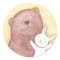 Bear & Bunny Sticker Cute Bear Bunny Wedding favou
