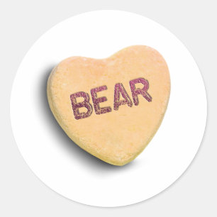 BEAR CANDY --.png Classic Round Sticker