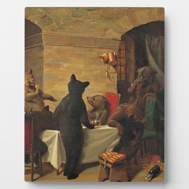 Bear Carousel By William Holbrook Beard Plaque (Front)