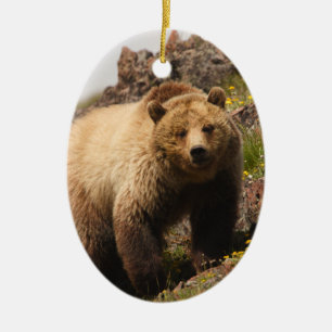 bear ceramic tree decoration