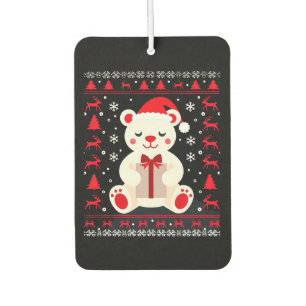 Bear Christmas Christmas (1) Car Air Freshener