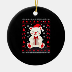 Bear Christmas Christmas (1) Ceramic Tree Decoration