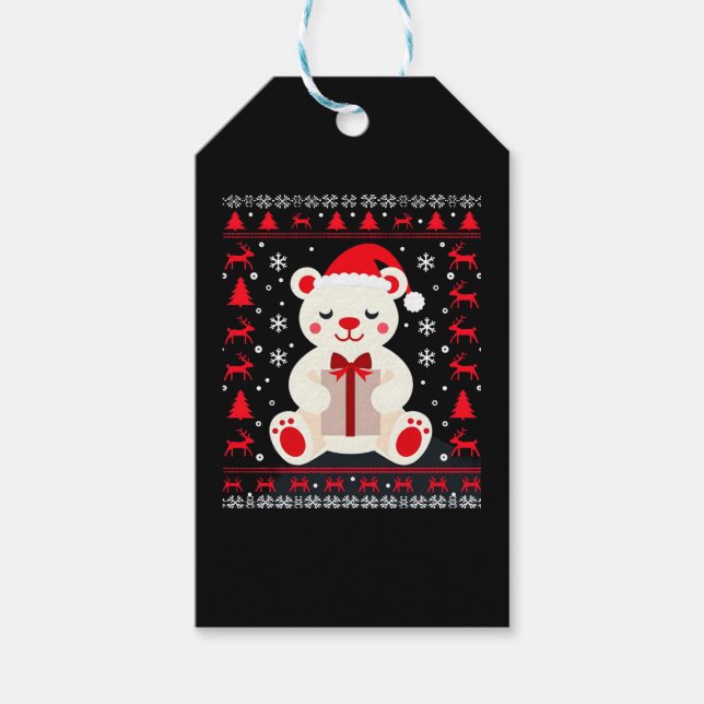 Bear Christmas Christmas (1) Gift Tags (Front)