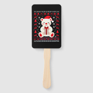 Bear Christmas Christmas (1) Hand Fan