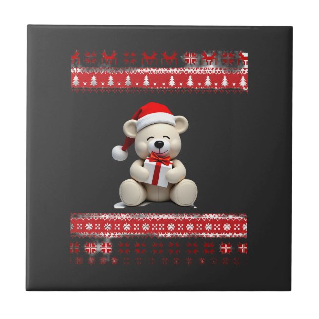 Bear Christmas Christmas (1) Tile (Front)