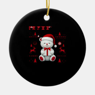 Bear Christmas Christmas (2) Ceramic Tree Decoration