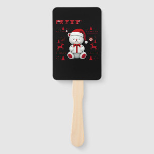 Bear Christmas Christmas (2) Hand Fan