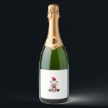 Bear Christmas Christmas (2) Sparkling Wine Label<br><div class="desc">Bear Christmas Christmas (2)</div>
