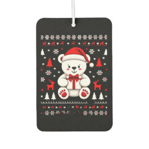 Bear Christmas Christmas (3) Car Air Freshener