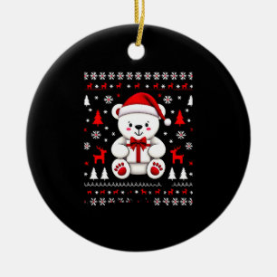 Bear Christmas Christmas (3) Ceramic Tree Decoration