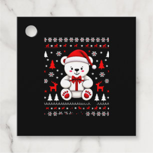 Bear Christmas Christmas (3) Favour Tags