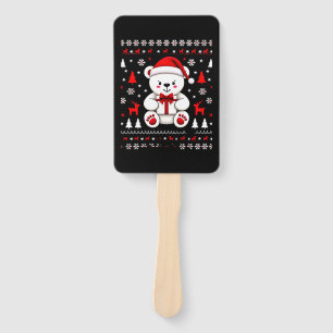Bear Christmas Christmas (3) Hand Fan