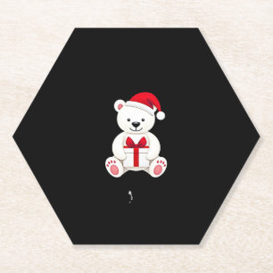 Bear Christmas Christmas (3) Paper Coaster