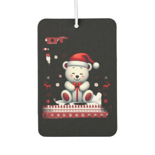 Bear Christmas Christmas (4) Car Air Freshener