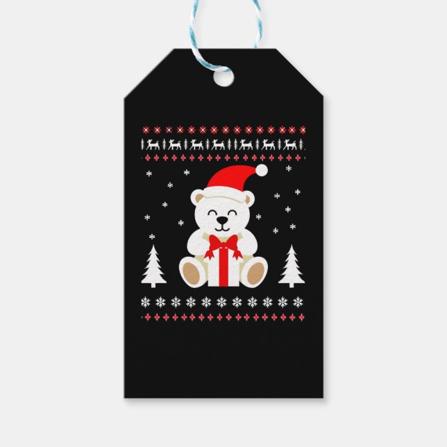 Bear Christmas Christmas (4) Gift Tags (Front)