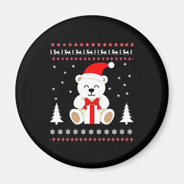 Bear Christmas Christmas (4) Magnet (Front)