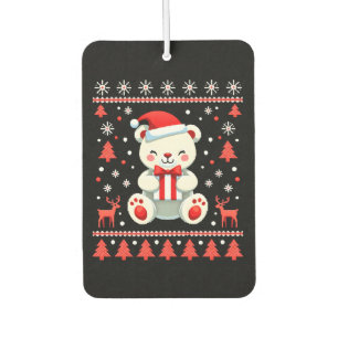 Bear Christmas Christmas (6) Car Air Freshener