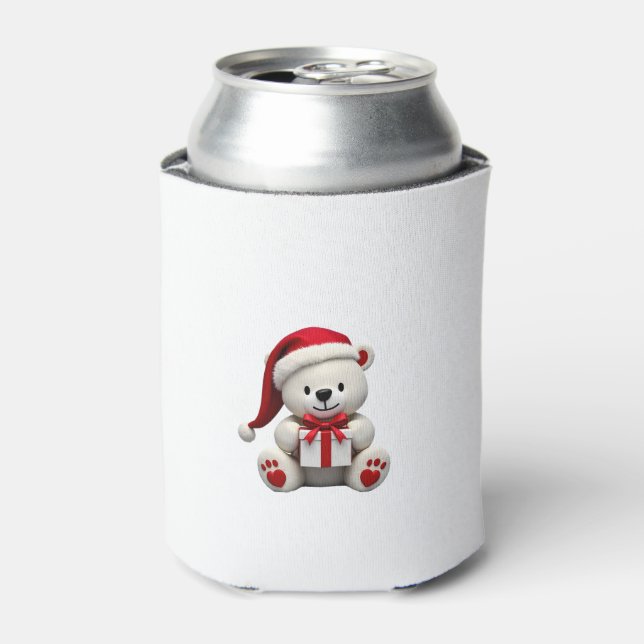 Bear Christmas Christmas Can Cooler (Can Front)