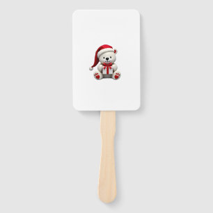 Bear Christmas Christmas Hand Fan