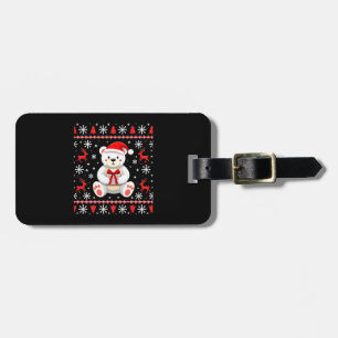 Bear Christmas Christmas Luggage Tag
