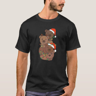 Bear Christmas Christmas Tree Animals Cute Bear   T-Shirt