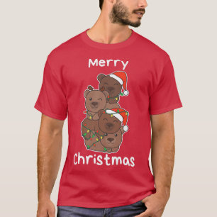 Bear Christmas Christmas Tree Animals Cute Bear T-Shirt