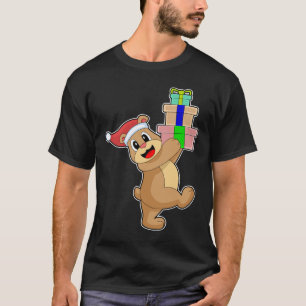 Bear Christmas Santa hat T-Shirt